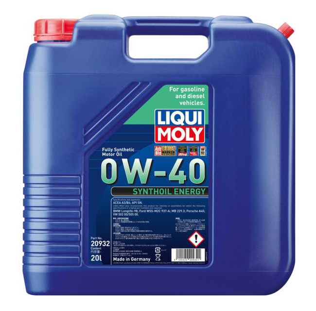 Synthoil Energy 0W-40 | シンゾイルエナジー 0W-40 | LIQUI MOLY