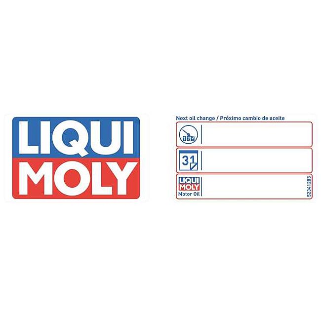 Sticker Oil Change 64 x 39 mm LIQUI MOLY