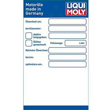 Mobil Ölwechselanhänger Etikett Ölzettel Serviceanhänger für Inspektion, 50  Stück - Ölwechselanhänger - Shop
