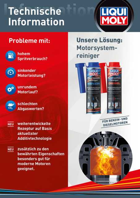 Technische Information Motorsystemreiniger