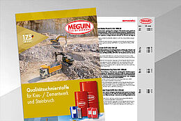 Auszug Qualitätsschmierstoffe für Kies- / Zementwerk und Steinbruch