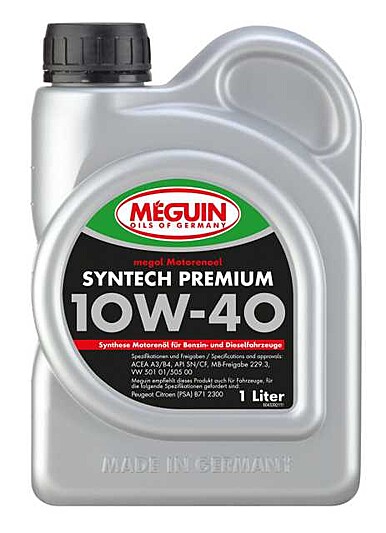 megol Motorenoel Syntech Premium SAE 10W-40 | Meguin megol Motorenoel Syntech Premium SAE 10W-40 | Meguin