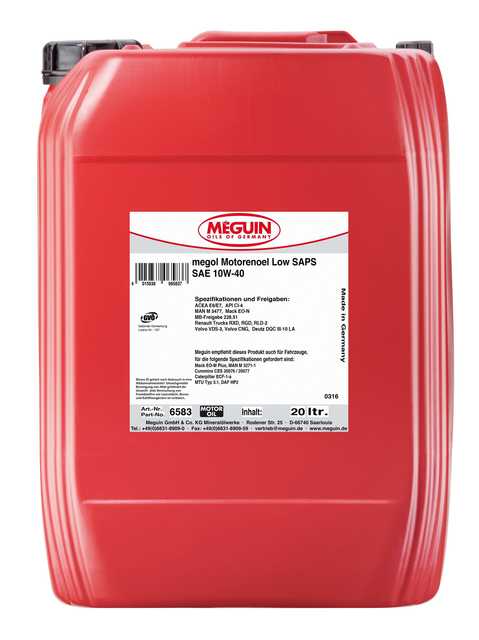 megol Motorenoel Low SAPS SAE 10W-40